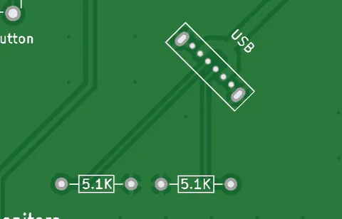 USB C Connector and Resistors