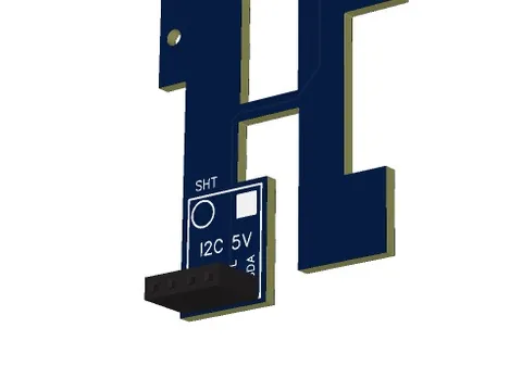 SHT placement with pin sockets