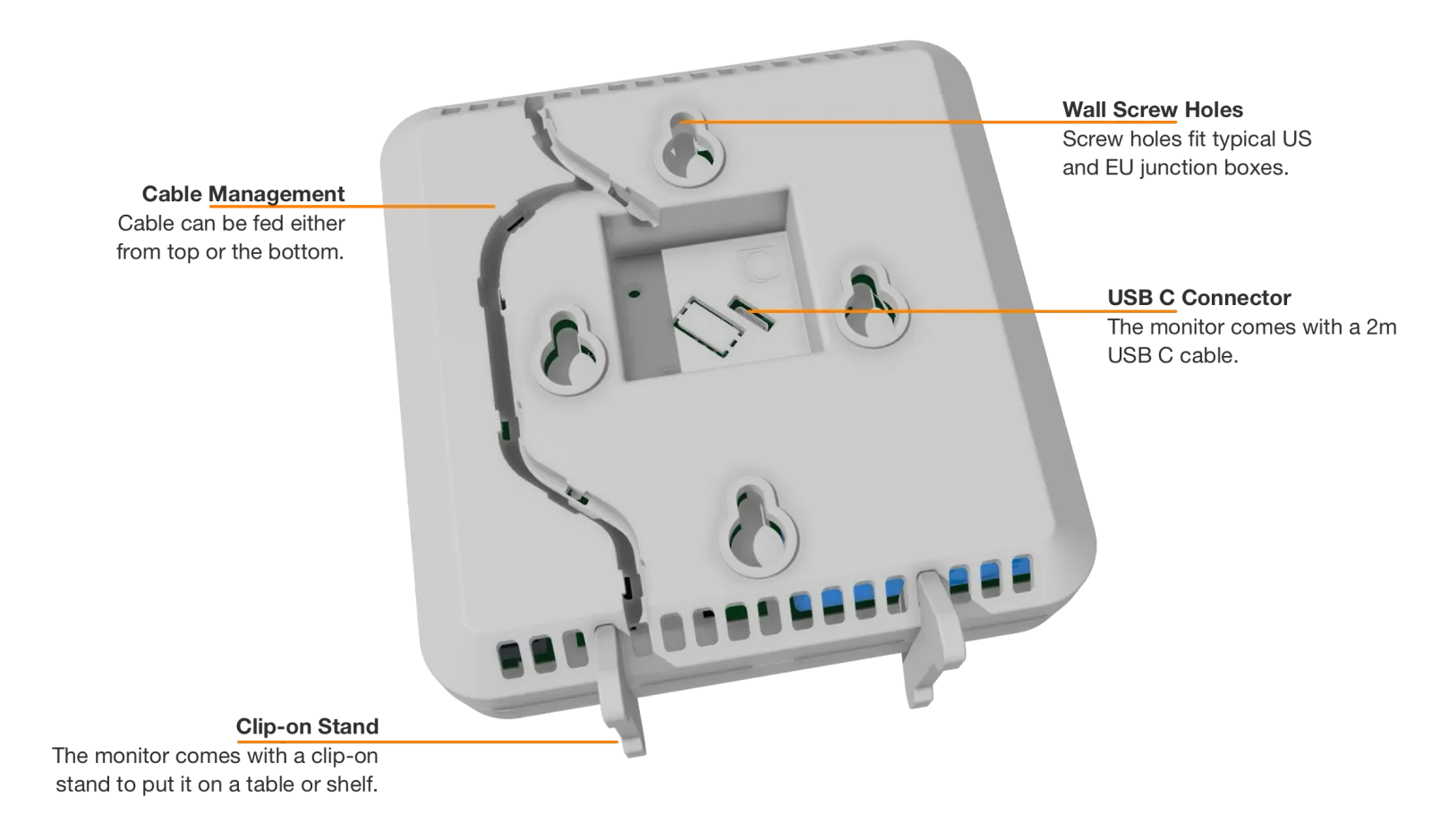 Indoor Air Quality Monitor — AirGradient ONE Mounting