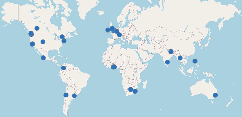 Co-locations map