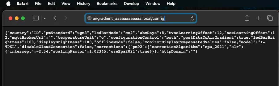 ag api response config